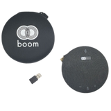 Boom Giro Pro Portable HD Audio Bluetooth Speakerphone, 360° Omnidirectional Pickup, Echo-cancellation, Wireless Charging - BM020012