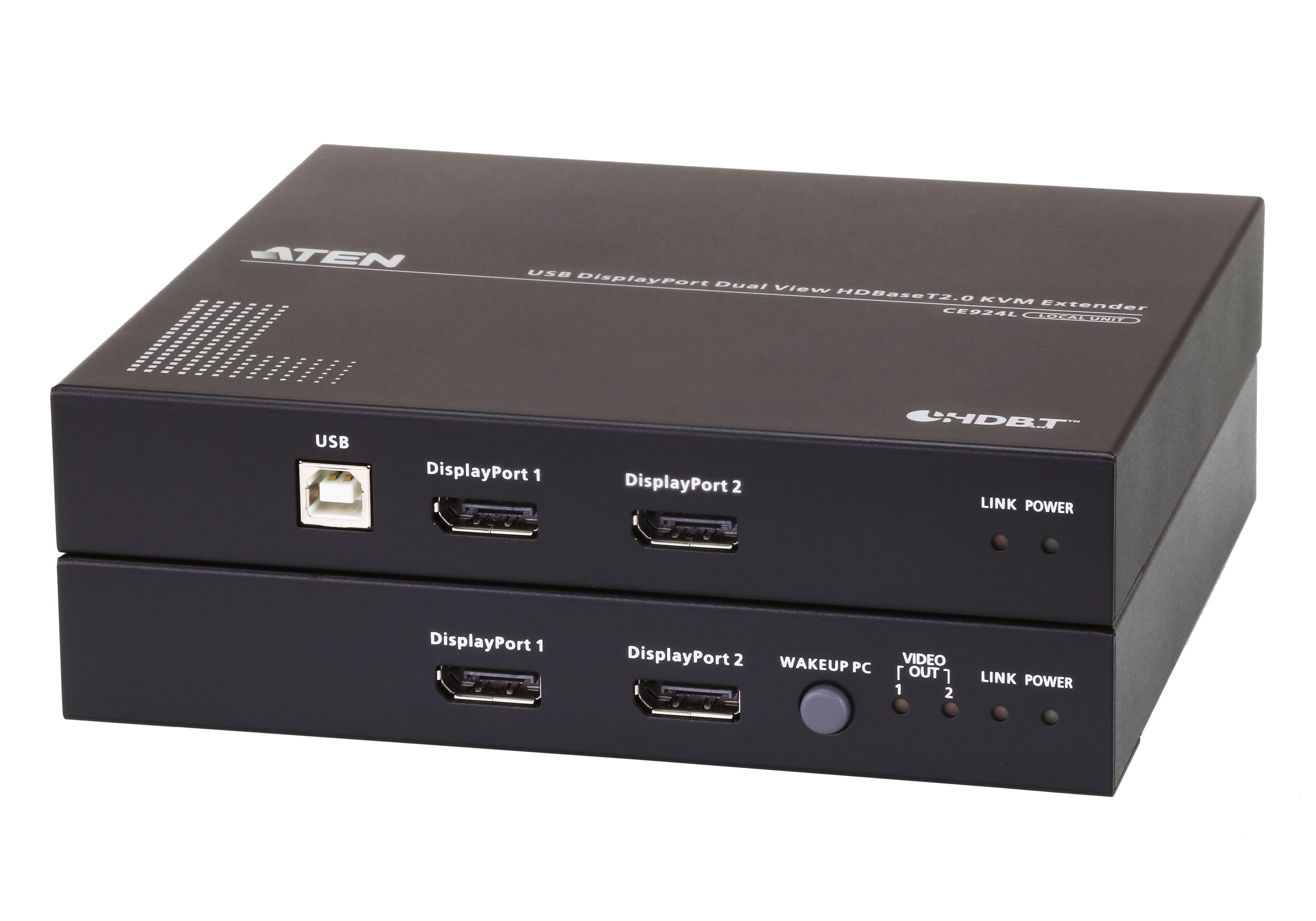 Aten Extender, USB Display Port Dual View HDBaseT - CE924