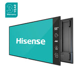 Hisense Digital Signage Panel, 55", 500 nits, 4k resolution with 7day x 24hrs operation, Android 9 OPS - 55BM66AE