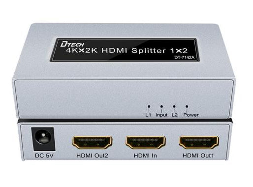 Dtech Splitter, HDMI, 2 Port - 7142A