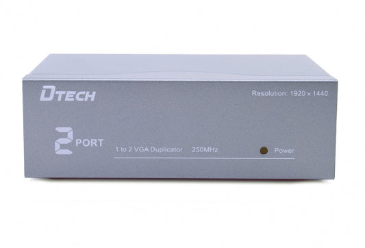 Dtech Splitter, VGA, 2 Port - 7252
