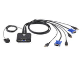 Aten KVM Switch, USB 2.0, VGA, 2 Port - CS22U