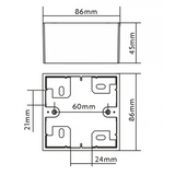 Vision Cable Termination System V3, 1-Gang Backbox - 3446597