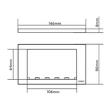 Vision Cable Termination System V3, 2-Gang Surround - 3446603
