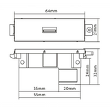 Vision Cable Termination System V3, USB A Module - 3446580