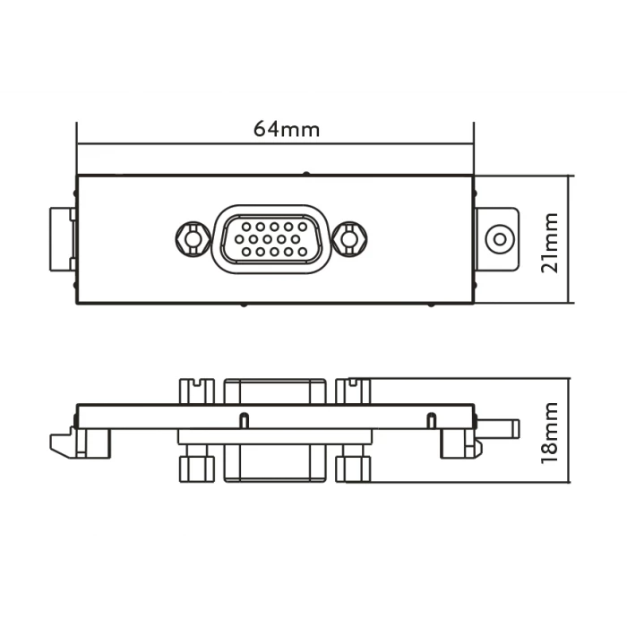 Vision Cable Termination System V3,VGA FemaleD Module - 3498783