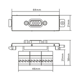 Vision Cable Termination System V3,VGA Female Module - 3446584