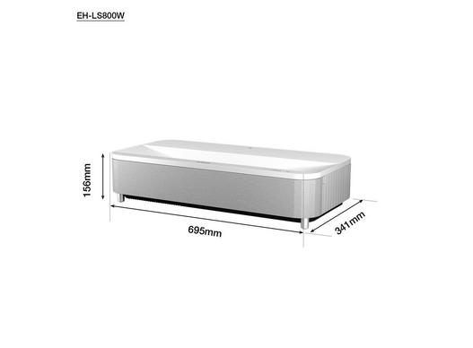 Epson Home Cinema Projector, 4000 Ansi Lumens, 4K PRO-UHD resolution, 16:9 Aspect Ratio - LS800W