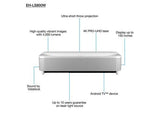 Epson Home Cinema Projector, 4000 Ansi Lumens, 4K PRO-UHD resolution, 16:9 Aspect Ratio - LS800W
