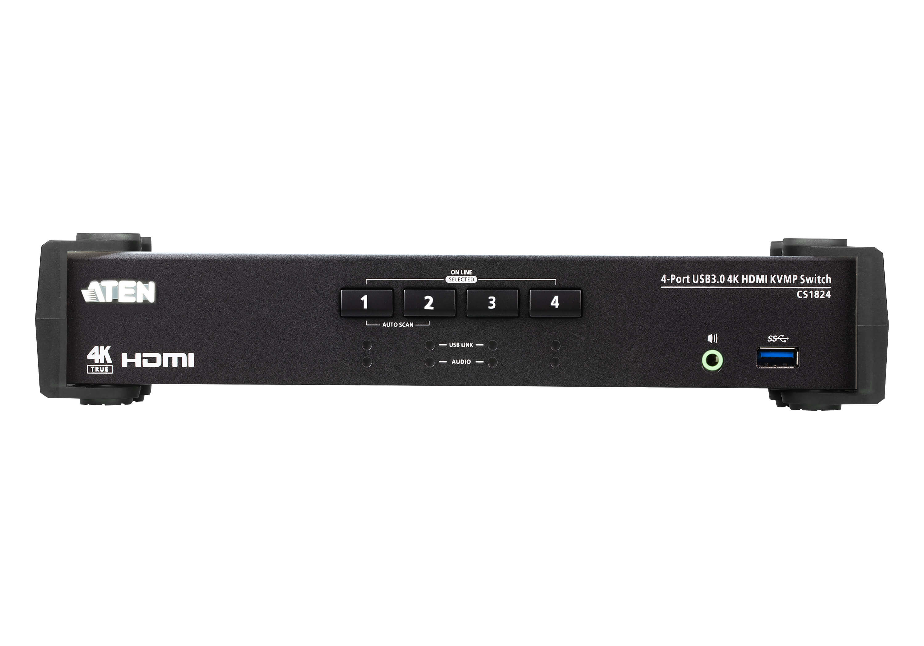 Aten KVM Switch, USB 3.0, HDMI, 4 Port - CS1824