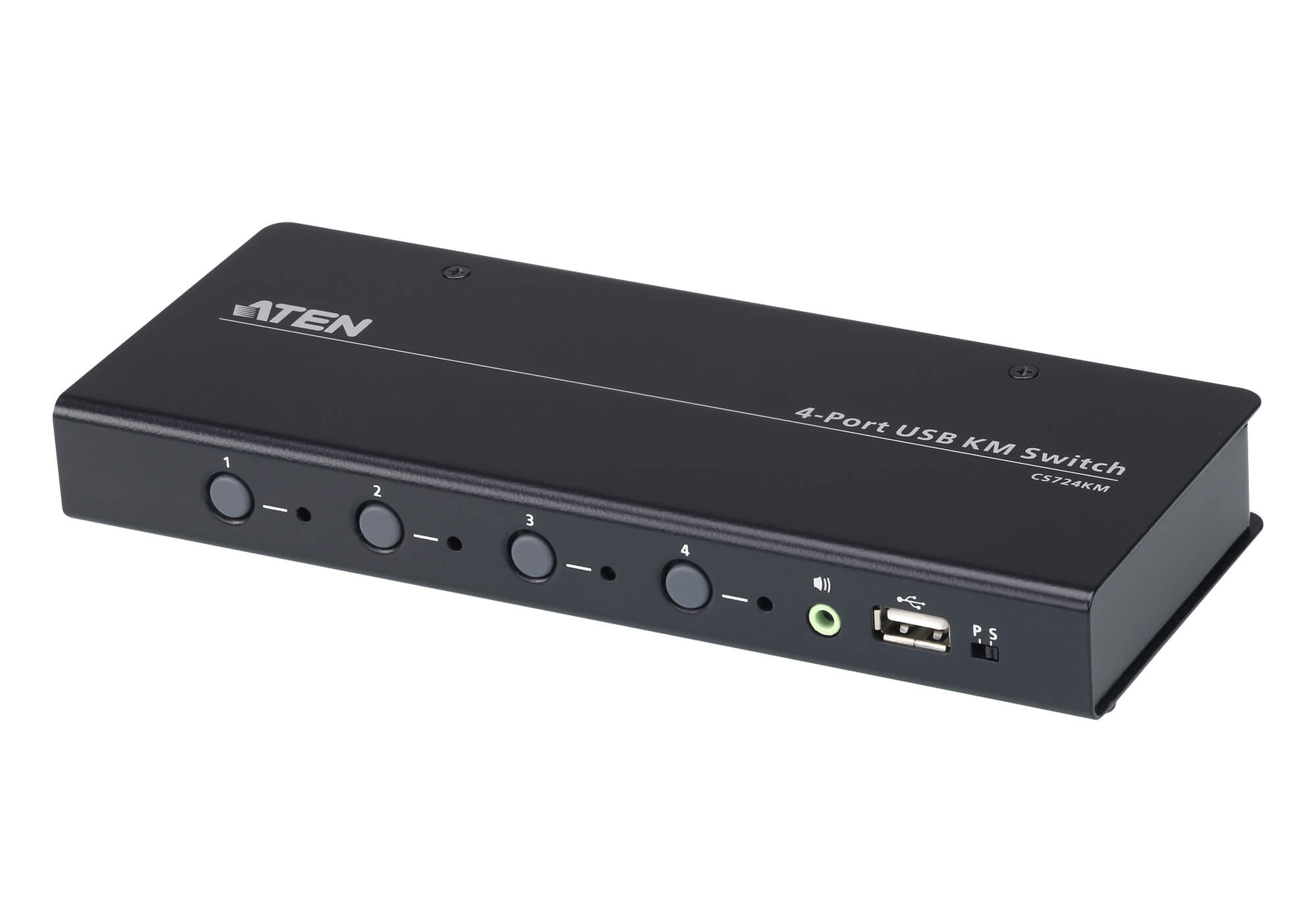 Aten KVM Switch, USB 2.0, 4 Port - CS724KM