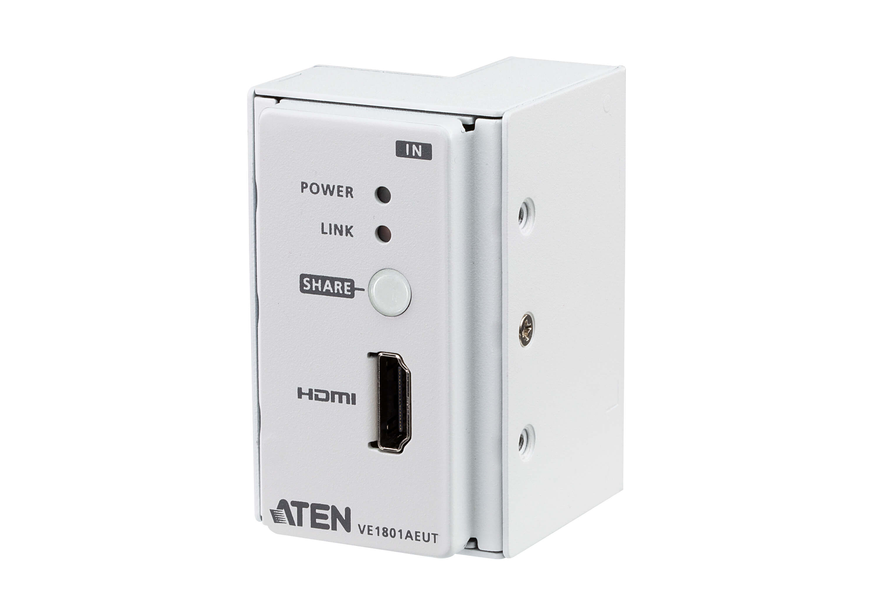 Aten Extender, HDMI, HDBaseT - Lite, Transmitter with EU Wall Plate - VE1801AEUT