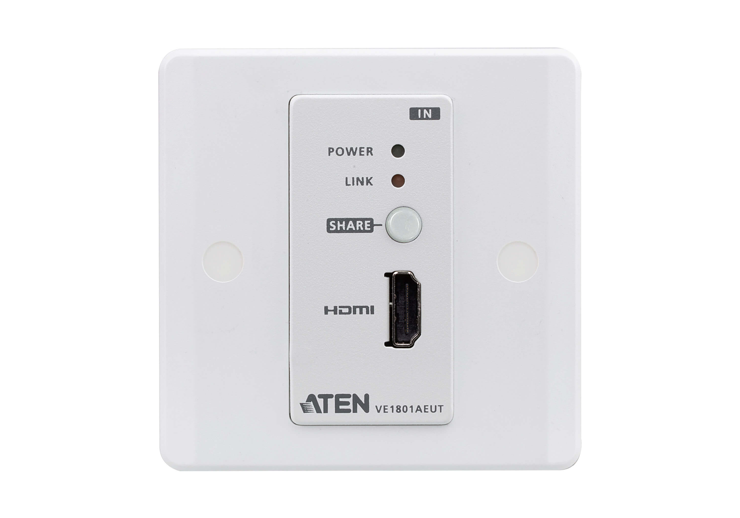 Aten Extender, HDMI, HDBaseT - Lite, Transmitter with EU Wall Plate - VE1801AEUT